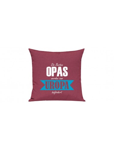 Sofa Kissen, Die Besten Opas werden zum Uropa, Farbe pink