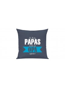 Sofa Kissen, Die Besten Papas werden zum Opa, Farbe blau