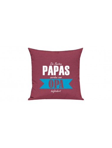 Sofa Kissen, Die Besten Papas werden zum Opa, Farbe pink