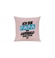 Sofa Kissen, Ich bin Papa weil Superheld keine Option ist, Farbe rosa