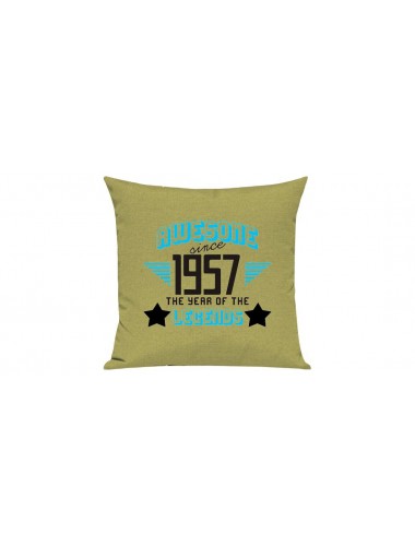 Sofa Kissen, Awesome since 1957 the Year of the Legends, Farbe hellgruen