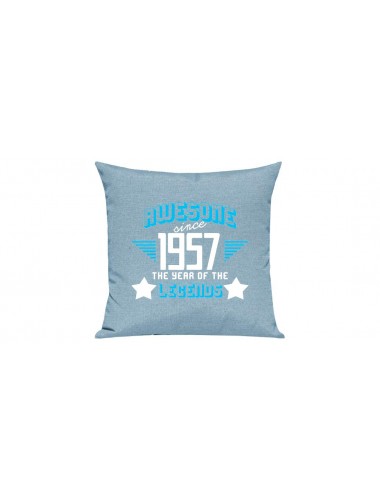Sofa Kissen, Awesome since 1957 the Year of the Legends, Farbe tuerkis