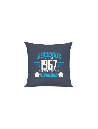 Sofa Kissen, Awesome since 1967 the Year of the Legends, Farbe blau