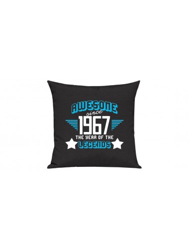 Sofa Kissen, Awesome since 1967 the Year of the Legends, Farbe schwarz