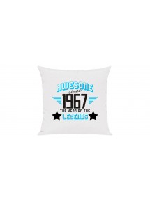 Sofa Kissen, Awesome since 1967 the Year of the Legends, Farbe weiss