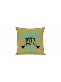 Sofa Kissen, Awesome since 1977 the Year of the Legends, Farbe hellgruen