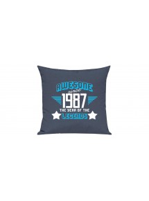 Sofa Kissen, Awesome since 1987 the Year of the Legends, Farbe blau