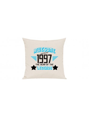 Sofa Kissen, Awesome since 1997 the Year of the Legends, Farbe creme