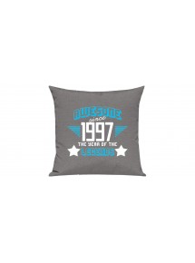 Sofa Kissen, Awesome since 1997 the Year of the Legends, Farbe grau
