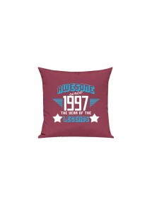 Sofa Kissen, Awesome since 1997 the Year of the Legends, Farbe pink