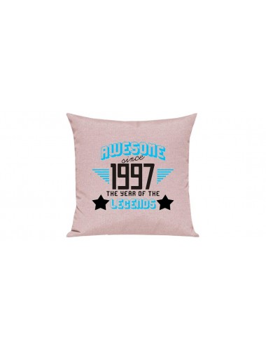 Sofa Kissen, Awesome since 1997 the Year of the Legends, Farbe rosa