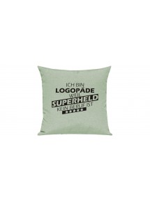 Sofa Kissen Ich bin Logopäde weil Superheld kein Beruf ist