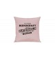 Sofa Kissen Ich bin Bürokraft weil Superheld kein Beruf ist, Farbe rosa