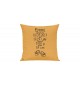 Sofa Kissen, ein tolles Geschenk zur Geburt mit deinem persönlichen Initialien Schühchen, Farbe gelb