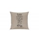 Sofa Kissen, ein tolles Geschenk zur Geburt mit deinem persönlichen Initialien Schühchen, Farbe sand