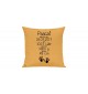 Sofa Kissen, ein tolles Geschenk zur Geburt mit deinem persönlichen Initialien Handabruck, Farbe gelb