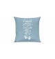 Sofa Kissen, ein tolles Geschenk zur Geburt mit deinem persönlichen Initialien Handabruck, Farbe tuerkis