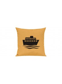 Sofa Kissen, Übersee, Kreuzfahrtschiff, Passagierschiff, Farbe gelb