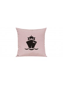 Sofa Kissen, Frachter, Übersee, Boot, Kapitän, Farbe rosa