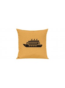Sofa Kissen, Kreuzfahrtschiff, Passagierschiff, Farbe gelb