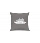 Sofa Kissen, Kreuzfahrtschiff, Passagierschiff, Farbe grau