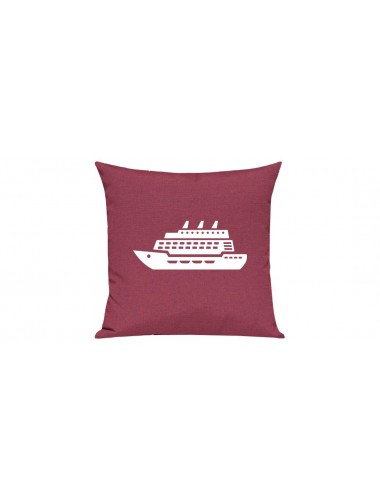 Sofa Kissen, Kreuzfahrtschiff, Passagierschiff, Farbe pink