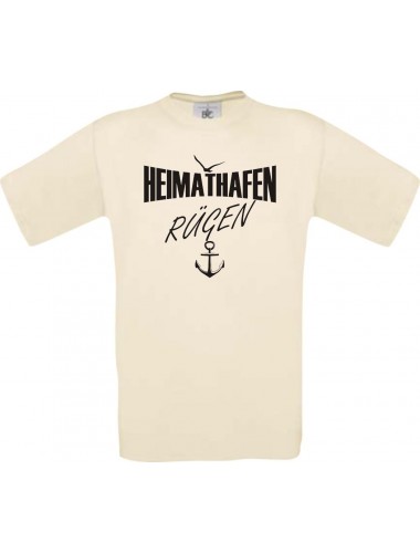 Männer-Shirt Heimathafen Rügen  kult, natur, Größe L