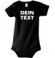 Baby Body mit deinem Wunschtext versehen, Farbe schwarz, Größe 12-18 Monate