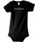 Baby Body individuell mit deinem Wunschtext versehen, Farbe schwarz, Größe 12-18 Monate