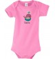 Baby Body mit tollen Motiven inkl Ihrem Wunschnamen Wal, Farbe rosa, Größe 12-18 Monate