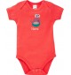 Baby Body mit tollen Motiven inkl Ihrem Wunschnamen Wal, Farbe rot, Größe 12-18 Monate