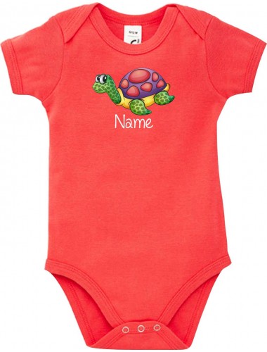 Baby Body mit tollen Motiven inkl Ihrem Wunschnamen Schildkröte