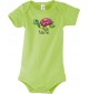 Baby Body mit tollen Motiven inkl Ihrem Wunschnamen Schildkröte, Farbe gruen, Größe 12-18 Monate