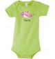 Baby Body mit tollen Motiven inkl Ihrem Wunschnamen Delfin, Farbe gruen, Größe 12-18 Monate