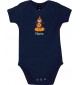 Baby Body mit tollen Motiven inkl Ihrem Wunschnamen Bär, Farbe blau, Größe 12-18 Monate
