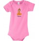 Baby Body mit tollen Motiven inkl Ihrem Wunschnamen Bär, Farbe rosa, Größe 12-18 Monate