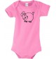 Baby Body Tiere Schwein Sau Ferkel, rosa, 3-6 Monate