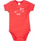 Baby Body Tiere Esel, rot, 3-6 Monate