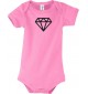 Kids Baby Body mit tollem Motiv Diamant, rosa, 12-18 Monate