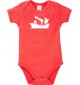 Cooler Baby Body Frachter, Übersee, Skipper, Kapitän, kult, Farbe rot, Größe 12-18 Monate