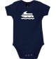 Cooler Baby Body Jetski, Boot, Skipper, Kapitän, kult, Farbe blau, Größe 12-18 Monate