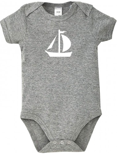 Cooler Baby Body Seegelboot, Jolle, Skipper, Kapitän, kult, Größe3-24 Monate