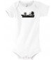 Cooler Baby Body Frachter, Übersee, Skipper, Kapitän, kult, Farbe weiss, Größe 12-18 Monate