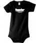 Cooler Baby Body Angelkahn, Boot, Kapitän, kult, Farbe schwarz, Größe 12-18 Monate