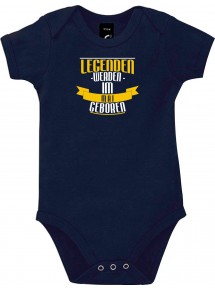 Baby Body Legenden werden im MAI geboren, blau, 12-18 Monate