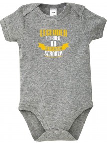 Baby Body Legenden werden im SEPTEMBER geboren, grau, 12-18 Monate