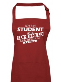 Kochschürze, Ich bin Student, weil Superheld kein Beruf ist
