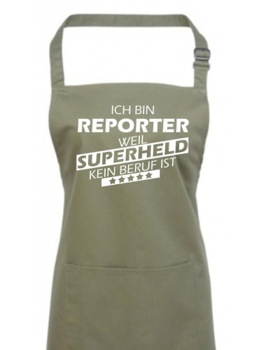 Kochschürze, Ich bin Reporter, weil Superheld kein Beruf ist, Farbe sage