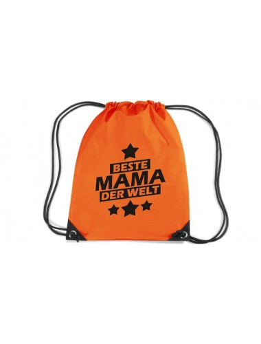 Premium Gymsac beste Mama der Welt, orange