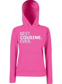 Lady Hooded , BEST COUSINE EVER, Fuchsia, L